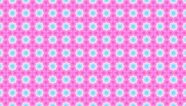 Pembe ve mavi renklerde, Afrika halısı gibi kusursuz bir Hint işlemesi.