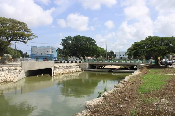 Foto Genomförd Grundlagsflod Bridgetown Barbados — Stockfoto