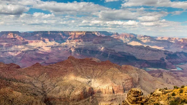 Ένα Drone Shot Του Grand Canyon Στην Αριζόνα Ηπα Κάτω — Φωτογραφία Αρχείου