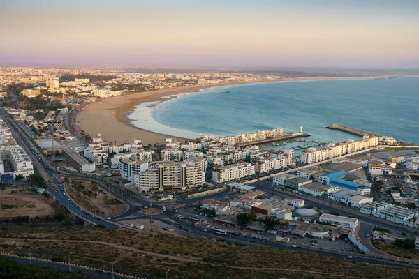 Hög Utsikt Över Agadir Seacost — Stockfoto