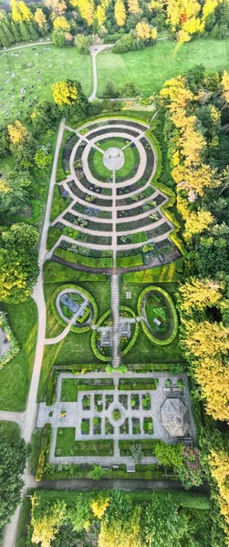 Aerial Panoramic View Anastasie Fatu Botanical Garden Iasi Romania — Stock Photo, Image