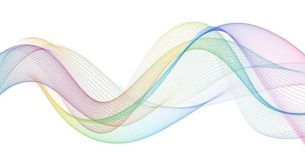 Разноцветный Дизайн Световых Волн — стоковое фото