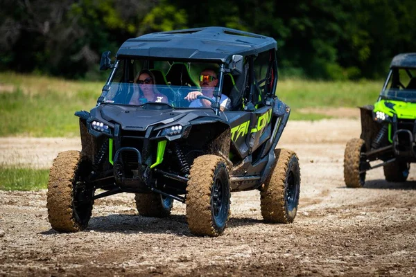 Atv People Driving Racing Dirty Muddy Field Rock Fest 2020 — Stock Photo, Image