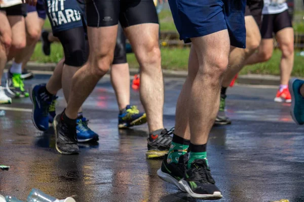 Pessoas Participam Corrida Wings Life World Run — Fotografia de Stock