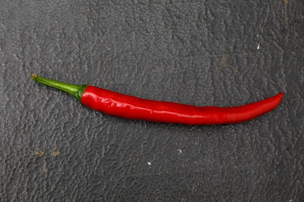 Egy Közeli Kép Érett Piros Csípős Chili Paprika Növényi Elszigetelt — Stock Fotó