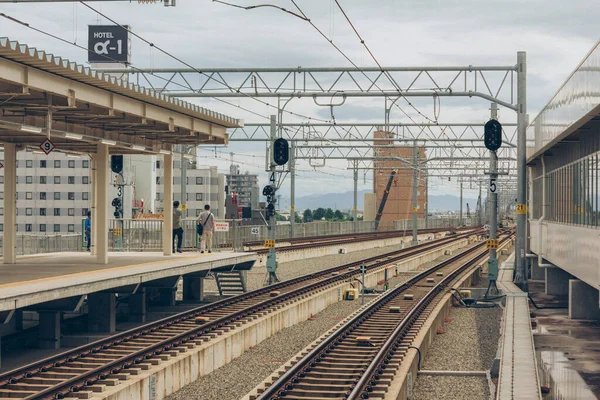 Utsikt Över Järnvägen Niigata Station — Stockfoto