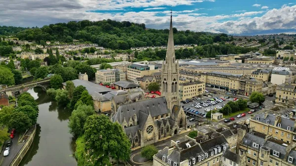 Una Vista Panorámica Iglesia Catedral Contra Cielo Los Árboles — Foto de Stock