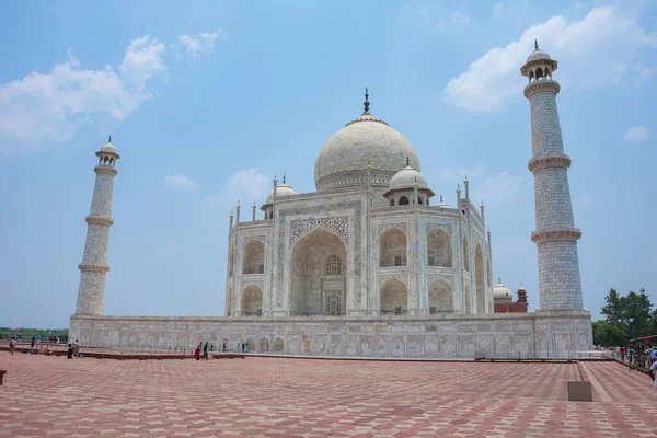 Vue Jour Taj Mahal Historique Capitale Moghole Agra — Photo