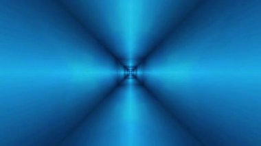 Sonsuz bir döngünün 3 boyutlu animasyonu mavi bir tünele benziyor ve optik bir illüzyon yaratıyor.