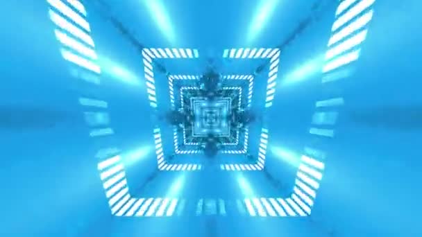 Animation Abstract Endless Loop Blue Moving Back Forth Creating Optical — Stock Video