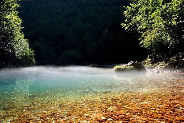 Una Vista Sul Lago Montagna — Foto Stock