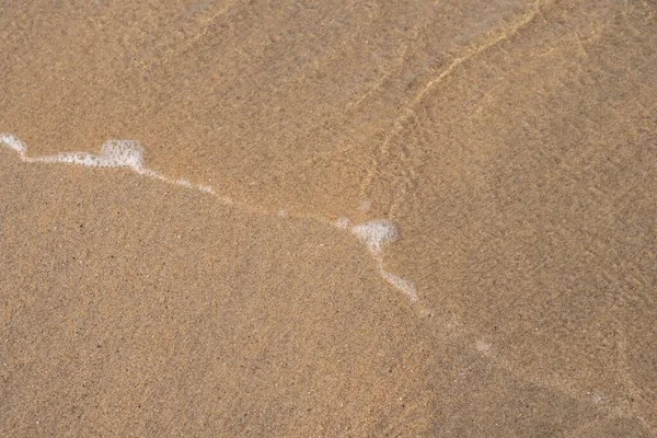 Close Wave Washing Sand Beach Shoreline — Stock Photo, Image