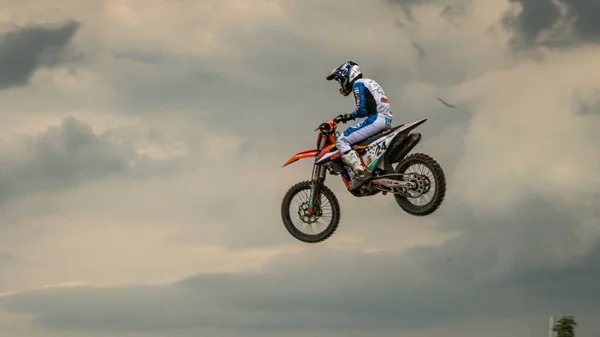 Ktm Rider Durante Gran Premio Del Campeonato Mundial Motocross Fim — Foto de Stock