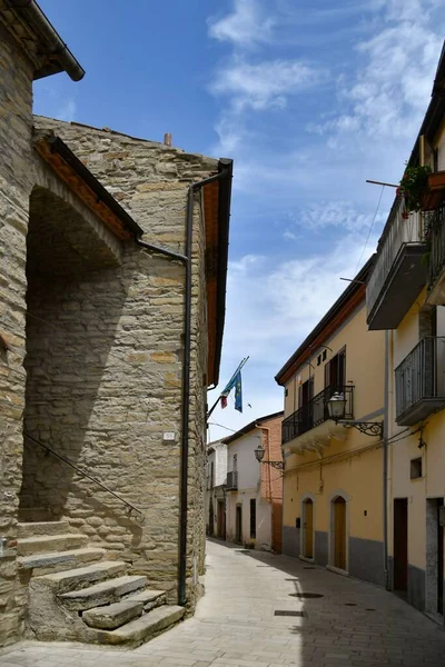 Narrow Street Old Houses Albano Lucania Village Basilicata Region Italy —  Fotos de Stock