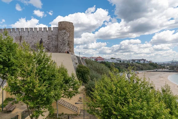 Vista Panorâmica Castelo Sines Costa Portugal — Fotografia de Stock