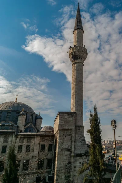Istambul Turquia Novembro 2009 Detalhe Uma Das Torres Mesquita Beyazit — Fotografia de Stock