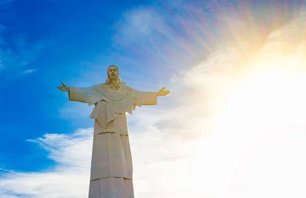 Кордова Аргентина Июня 2022 Года Памятник Иисусу Лос Линдеросу Вилле — стоковое фото