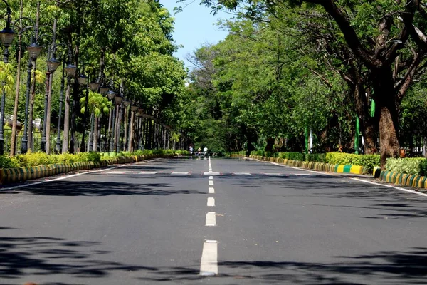 Blick Auf Die Rock Garden Road Almatti Karnataka — Stockfoto