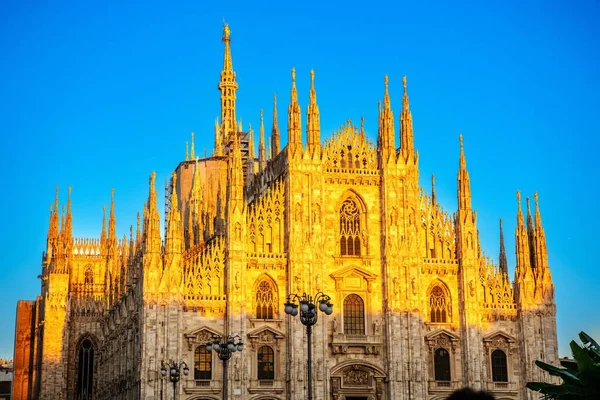 Mesmerizing View Milan Cathedral Sunset — Stock Photo, Image