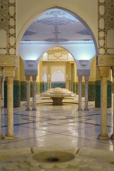 Das Innere Der Moschee Hassan Casablanca Marokko — Stockfoto
