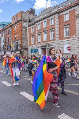 Pembe Kadın Hokey Yürüyüşü Onur Festivali, Dublin Şehir, İrlanda