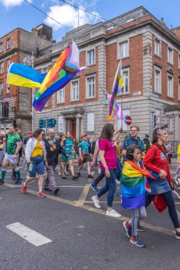 Pembe Kadın Hokey Yürüyüşü Onur Festivali, Dublin Şehir, İrlanda