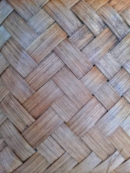 Close Atirar Layout Criativo Tecido Textura Bambu — Fotografia de Stock
