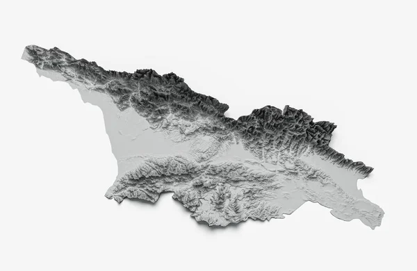 Una Ilustración Del Mapa Georgiano —  Fotos de Stock