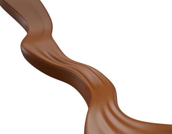 Illustration Une Vague Chocolat — Photo