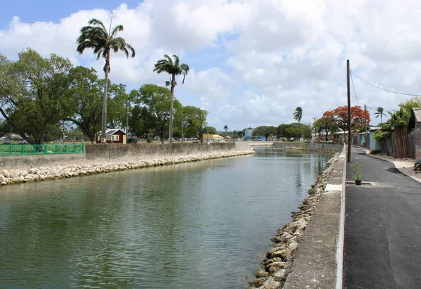 Foto Rio Constituição Concluída Bridgetown Barbados — Fotografia de Stock