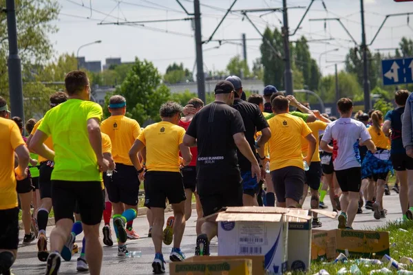 Folket Deltar Tävlingen Wings Life World Run — Stockfoto