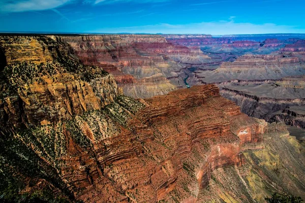 Una Vista Impresionante Del Gran Cañón South Park Arizona Bajo — Foto de Stock