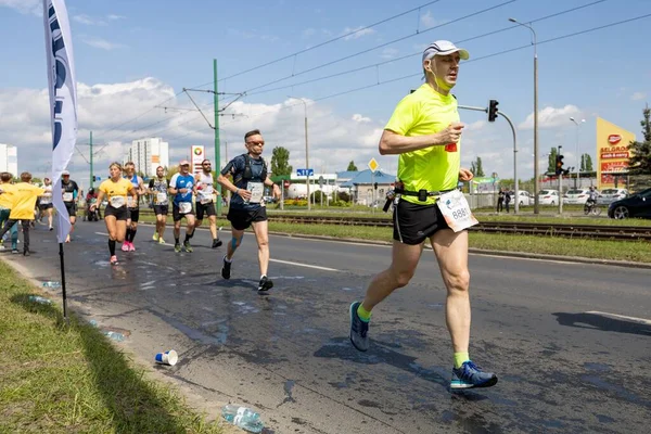 2022 Yaşam Kanatları Dünya Koşusu Katılımcıları Polonya Poznan — Stok fotoğraf