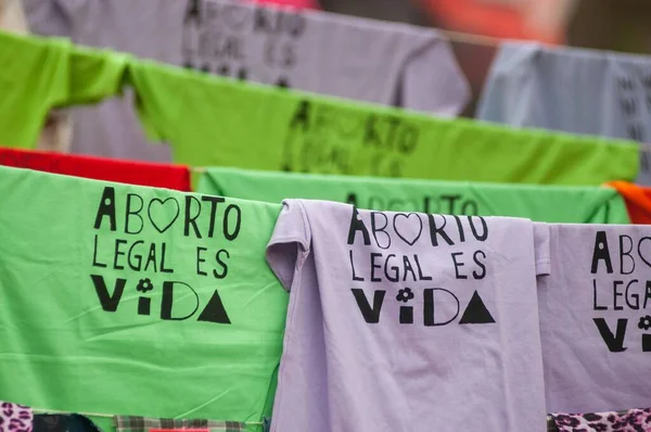 Pro Choice Shirts Mit Der Aufschrift Legale Abtreibung Gleich Leben — Stockfoto