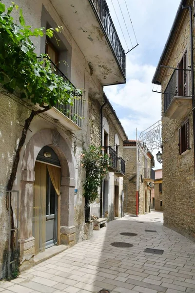 Narrow Street Old Houses Albano Lucania Village Basilicata Region Italy — Fotografia de Stock