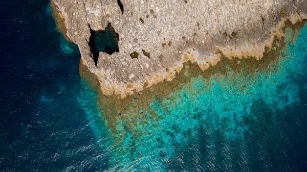 Flygfoto Över Det Underbara Karibiska Havet Tremiti Öarna Italien — Stockfoto
