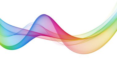 Güzel Çok Renkli Işıklı Soyut Dalgalar Tasarımı