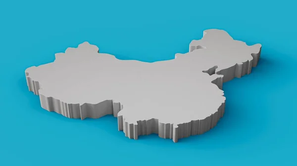 Illustration China Map — Stock Photo, Image