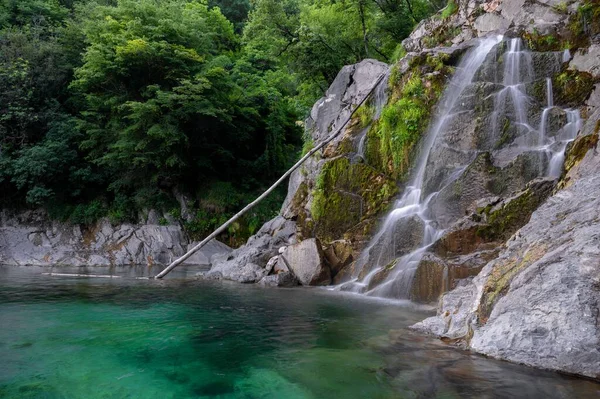 Italy July 2022 View Crosis Waterfall Tarcento Province Udine Friuli — Stock Photo, Image