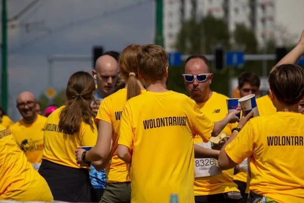 Emberek Részt Vesznek Wings Life World Run Versenyen — Stock Fotó