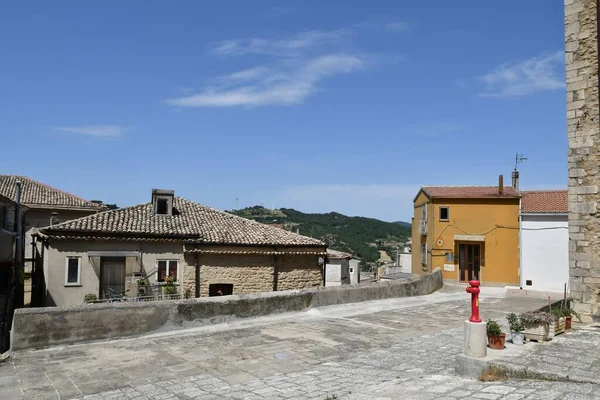 Street Old Houses Tricarico Rural Village Basilicata Region Italy — 스톡 사진