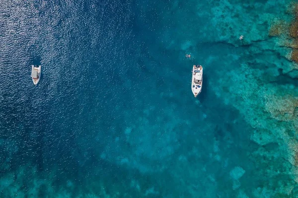 Vista Aérea Del Maravilloso Mar Caribe Las Islas Tremiti Italia —  Fotos de Stock