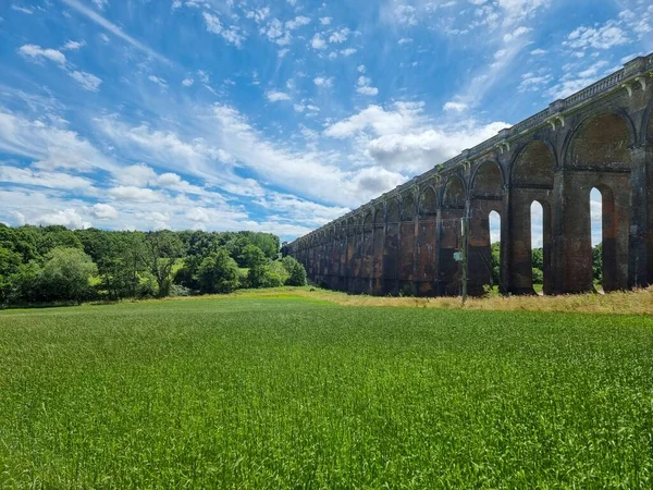 Luminosa Giornata Sole Nella Campagna Inglese Accanto Balcombe Ouse Valley — Foto Stock