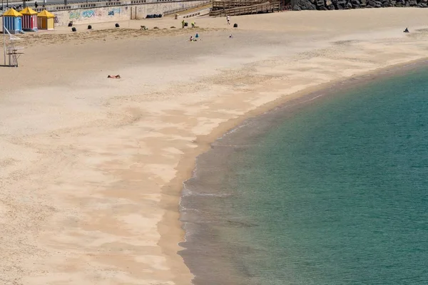 Güneşli Bir Günde Sines Sahil Şeridinin Yüksek Açılı Manzarası Praia — Stok fotoğraf