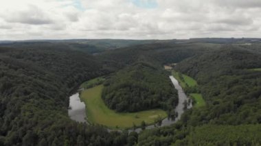 Belçika Ardennes 'teki Tombeau de Geant bakış açısı