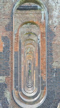 İngiltere, Sussex 'teki Balcombe Ouse Viyadük' ünün kemerli kubbesi.