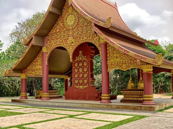 Eine Schöne Aufnahme Eines Denkmals Singha Park Chiang Rai Thailand — Stockfoto