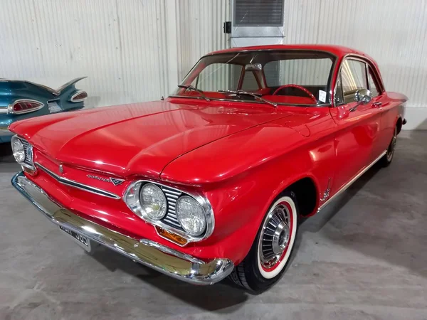 Avellaneda Argentina May 2022 Old Red Chevrolet Chevy Corvair Monza — 图库照片