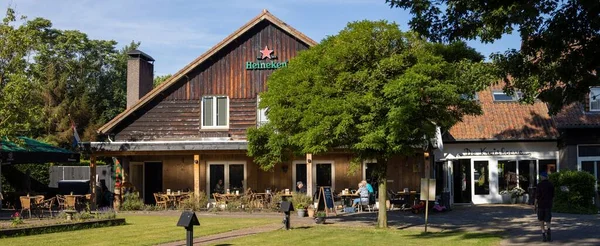 Panorama Exterior Facade Dutch Enjoy Hotel Kruishoeve Countryside Summertime Terrace — Stock Photo, Image