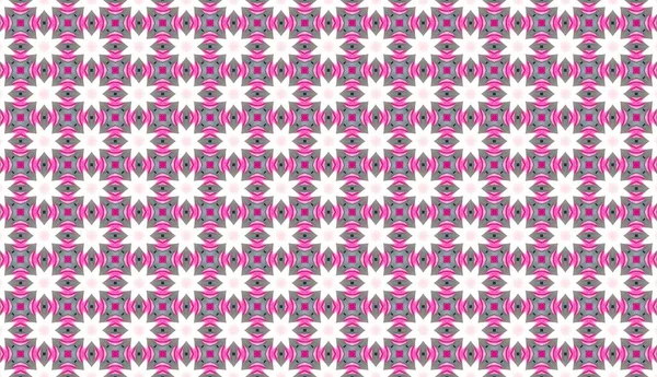 Seamless Star Shape Pattern Pink Gray Design — Stock Photo, Image
